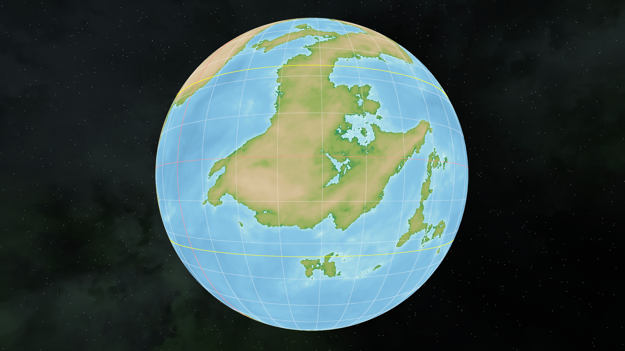 Geomancer project preview (world visualization)