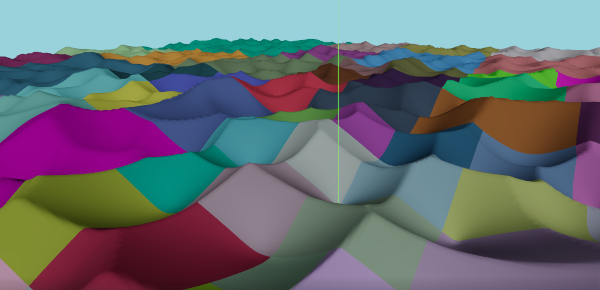 Hello Terrain project preview (tiled terrain heightmap)